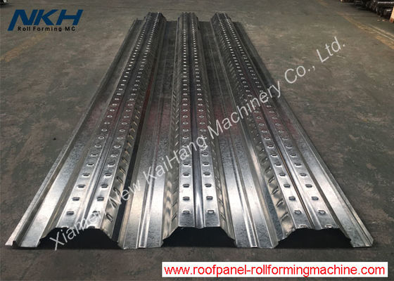 76mm Height Rib Floor Deck Roll Forming Machine For Composite Metal Deck Panel