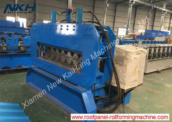 Hydraulic Curving Metal Roof Roll Forming Machine 1200mm Cover Width With Siemens Servo Motor