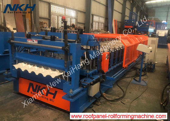 Mua Tile roll forming machine, step tile, metal tile, roofing tile, semi-round online manufacture