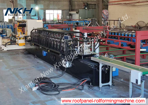 Máy tạo cuộn C68 với các bộ phận kết nối không ngừng đâm, in và cắt cho các tòa nhà kim loại