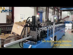 U Channel Roll Forming Machine thử nghiệm chạy trước khi vận chuyển